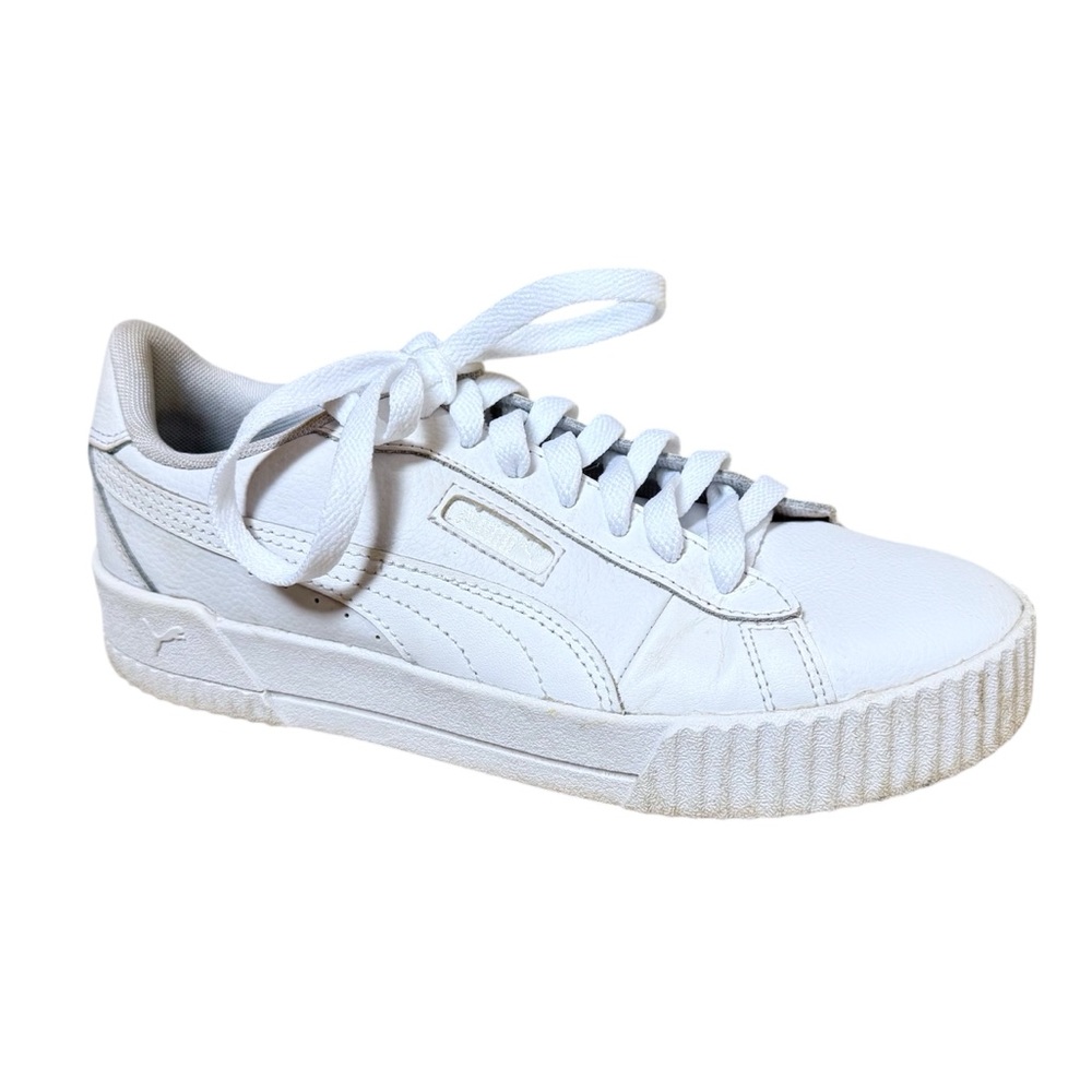 PUMA Women's‎ Carina Low Top Athletic Trainers Sneaker White Size 8.5”